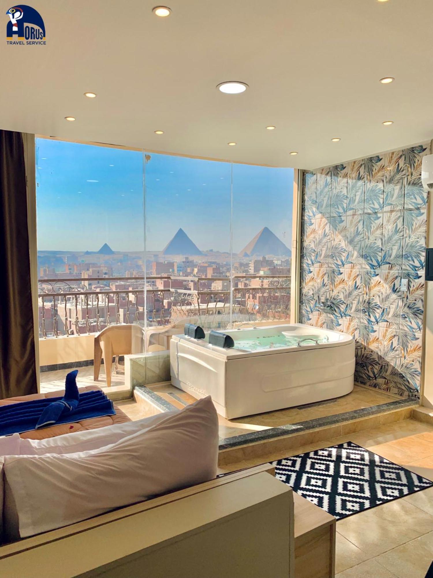 Horus Horizon Inn Pyramids View Kafrat al Jabal Exterior photo